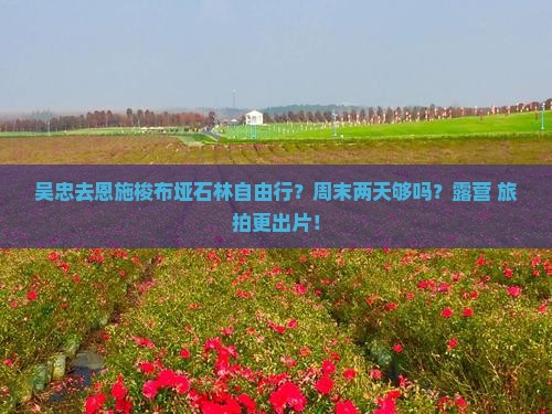 吴忠去恩施梭布垭石林自由行？周末两天够吗？露营+旅拍更出片！