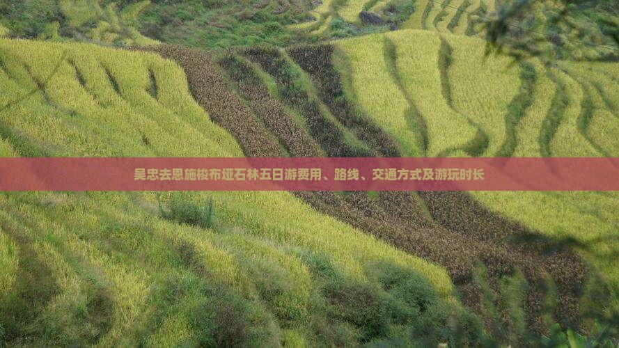 吴忠去恩施梭布垭石林五日游费用、路线、交通方式及游玩时长