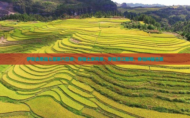 伊犁去恩施七星寨六日游：探秘土家风情，穿越清江画廊，体验神秘古寨