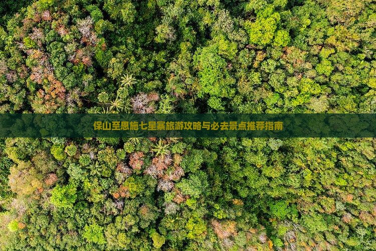 保山至恩施七星寨旅游攻略与必去景点推荐指南