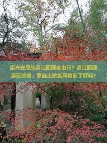 绍兴去恩施清江画廊自由行？清江画廊游玩攻略、恩施土家族风情你了解吗？