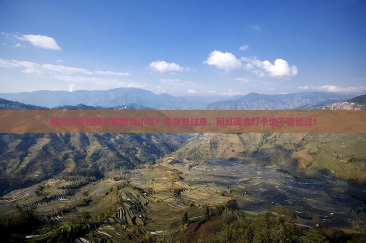 雅安去恩施腾龙洞旅游小吃？吃货看过来，网红美食打卡地不容错过！