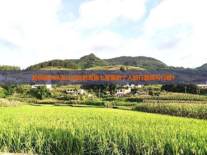 如何规划从湛江出发到恩施七星寨的个人旅行路线与行程？