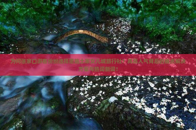 为何张家口游客纷纷选择恩施土家女儿城旅行社？其高人气背后的痛点解决方案与热词新词！