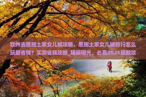 钦州去恩施土家女儿城攻略
