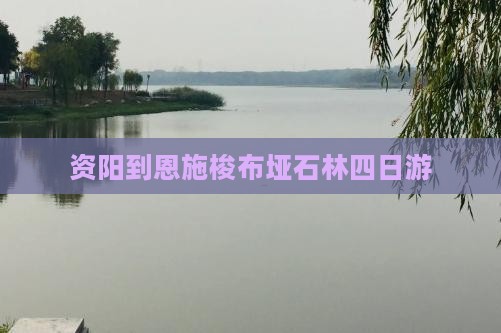 资阳到恩施梭布垭石林四日游