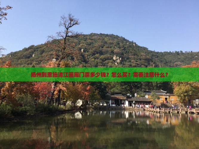 扬州到恩施清江画廊门票多少钱？怎么买？需要注意什么？