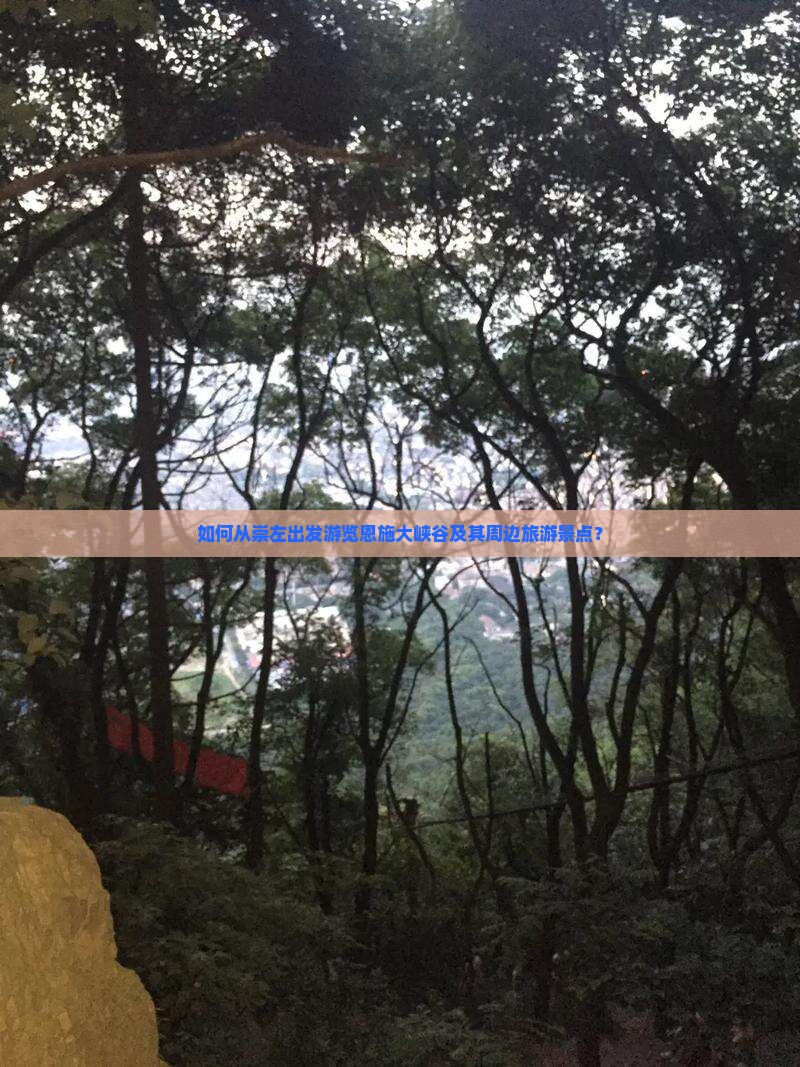 如何从崇左出发游览恩施大峡谷及其周边旅游景点？