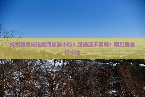 抚州到恩施腾龙洞旅游小吃？路途远不累吗？网红美食打卡地