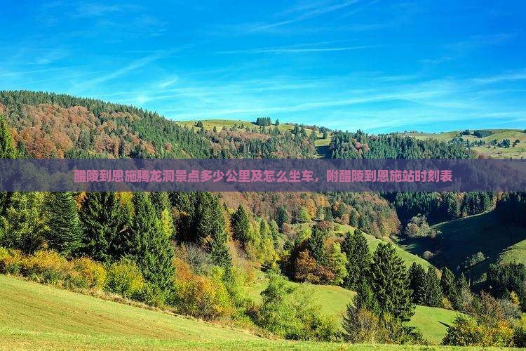 醴陵到恩施腾龙洞景点多少公里及怎么坐车，附醴陵到恩施站时刻表