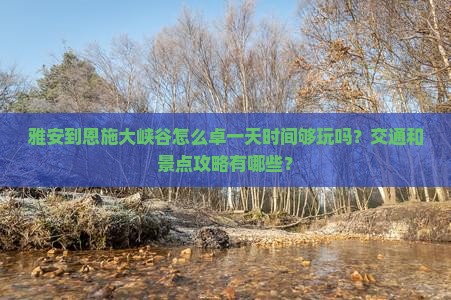雅安到恩施大峡谷怎么卓一天时间够玩吗？交通和景点攻略有哪些？