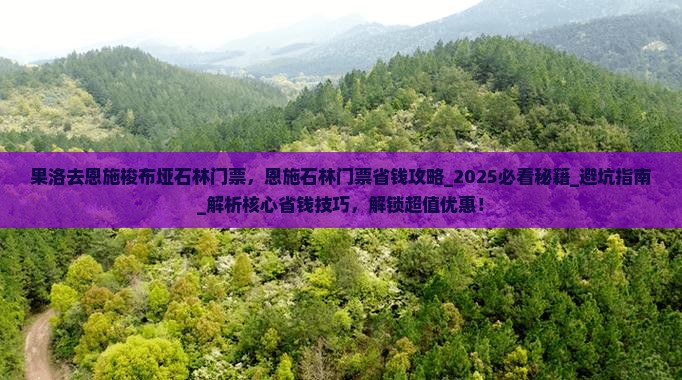 果洛去恩施梭布垭石林门票