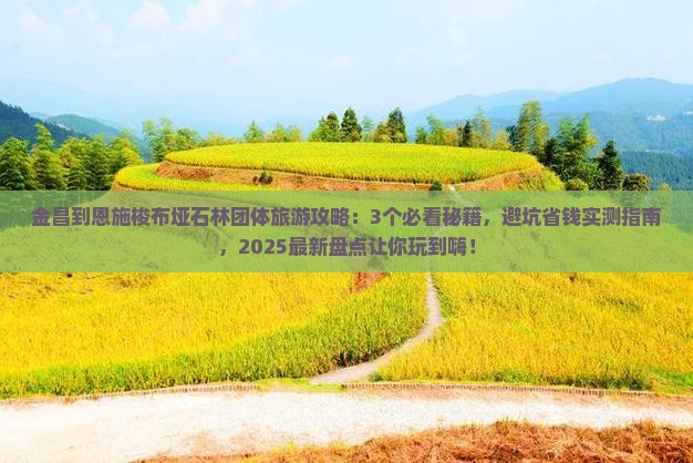 金昌到恩施梭布垭石林团体旅游