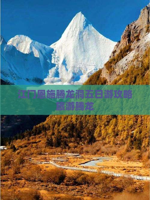 江门去恩施腾龙洞五日游