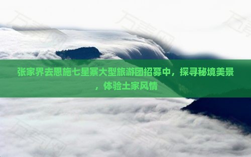 张家界去恩施七星寨大型旅游团招募中，探寻秘境美景，体验土家风情