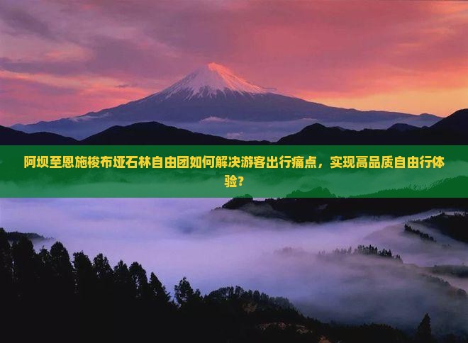 阿坝至恩施梭布垭石林自由团如何解决游客出行痛点，实现高品质自由行体验？