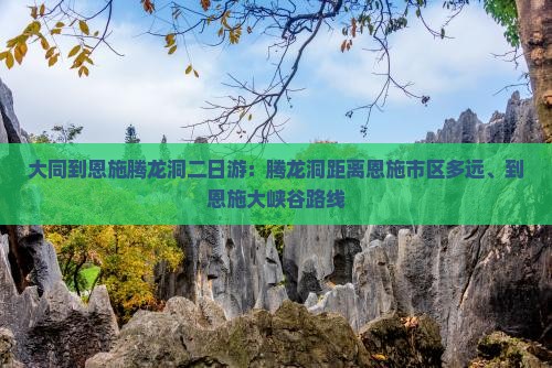 大同到恩施腾龙洞二日游：腾龙洞距离恩施市区多远、到恩施大峡谷路线