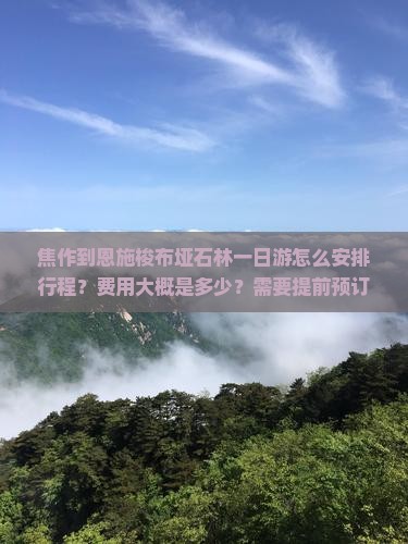焦作到恩施梭布垭石林一日游怎么安排行程？费用大概是多少？需要提前预订门票吗？