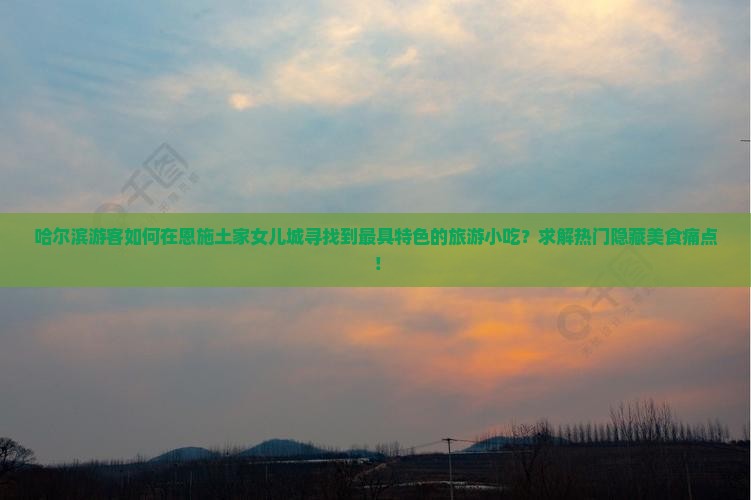 哈尔滨游客如何在恩施土家女儿城寻找到最具特色的旅游小吃？求解热门隐藏美食痛点！