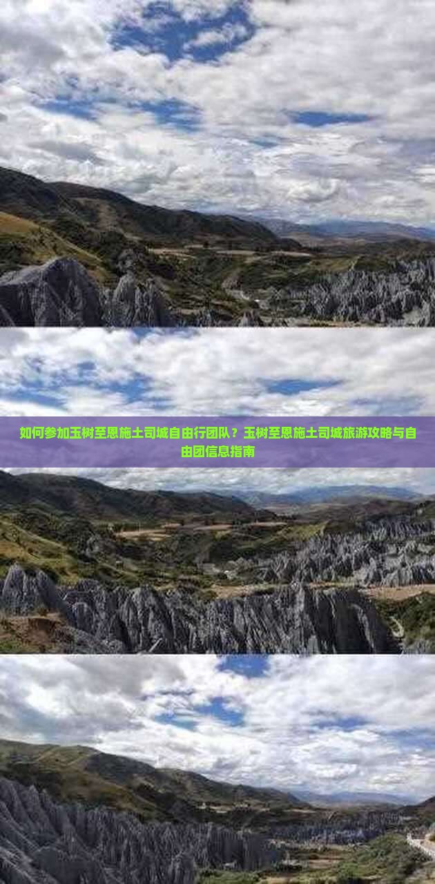 如何参加玉树至恩施土司城自由行团队？玉树至恩施土司城旅游攻略与自由团信息指南