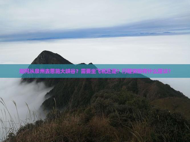 如何从泉州去恩施大峡谷？需要坐飞机还是？行程安排有什么建议？