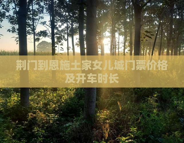 荆门到恩施土家女儿城门票价格及开车时长