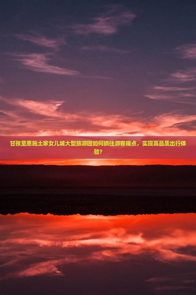 甘孜至恩施土家女儿城大型旅游团如何抓住游客痛点，实现高品质出行体验？