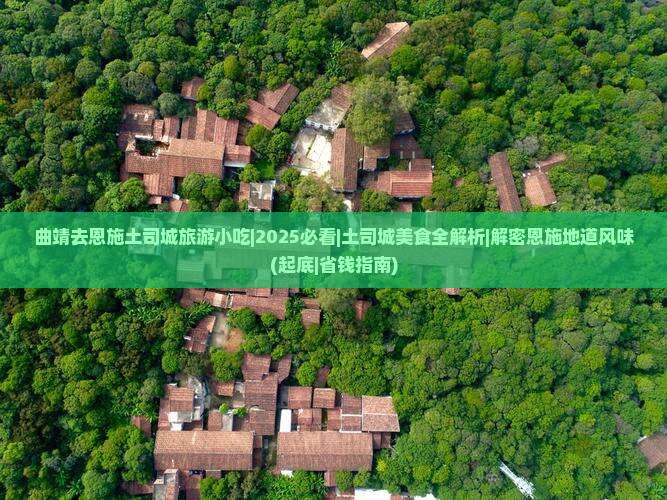 曲靖去恩施土司城旅游小吃
