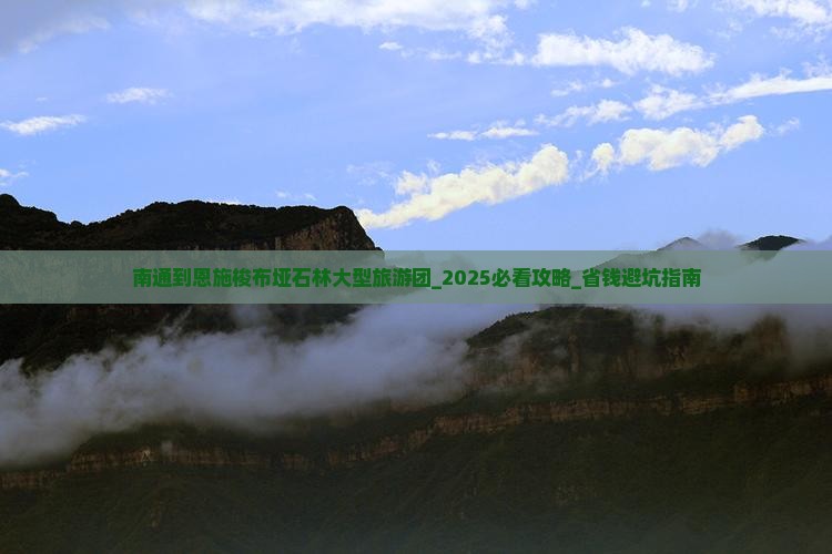 南通到恩施梭布垭石林大型旅游团