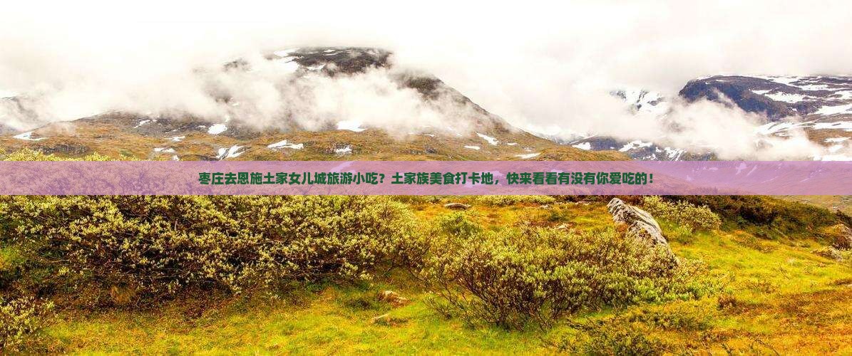 枣庄去恩施土家女儿城旅游小吃？土家族美食打卡地，快来看看有没有你爱吃的！