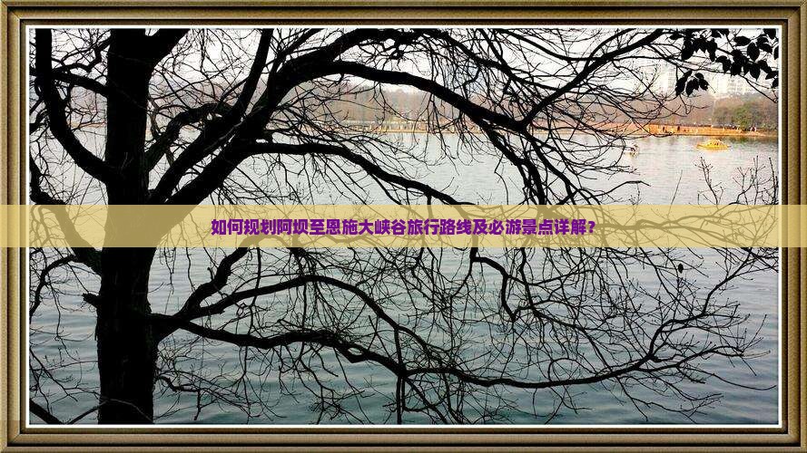如何规划阿坝至恩施大峡谷旅行路线及必游景点详解？