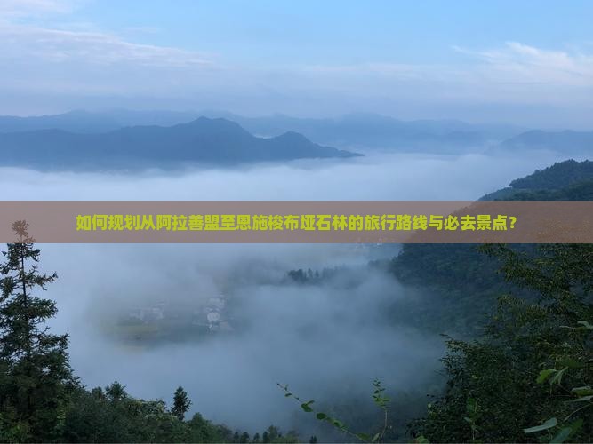 如何规划从阿拉善盟至恩施梭布垭石林的旅行路线与必去景点？