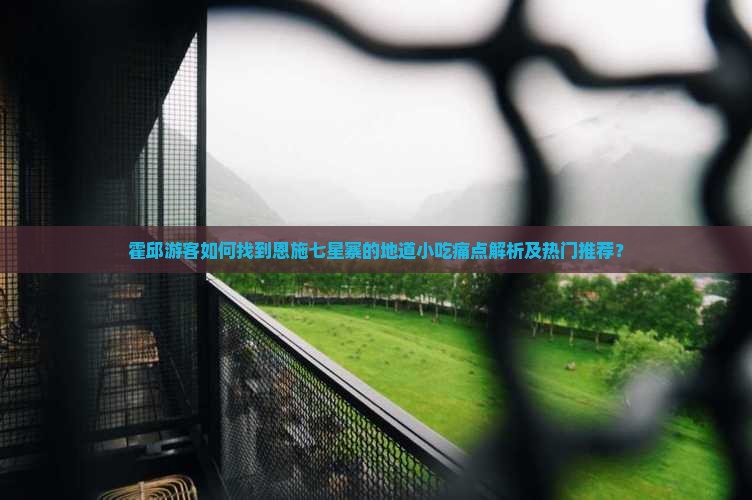 霍邱游客如何找到恩施七星寨的地道小吃痛点解析及热门推荐？