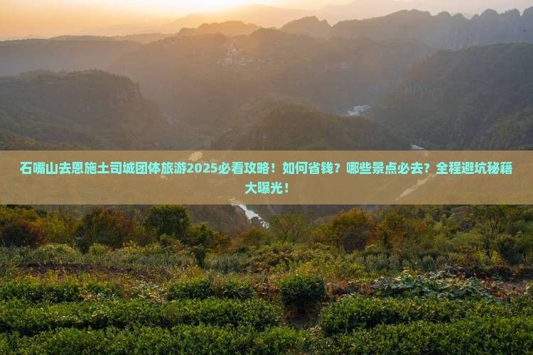 石嘴山去恩施土司城团体旅游