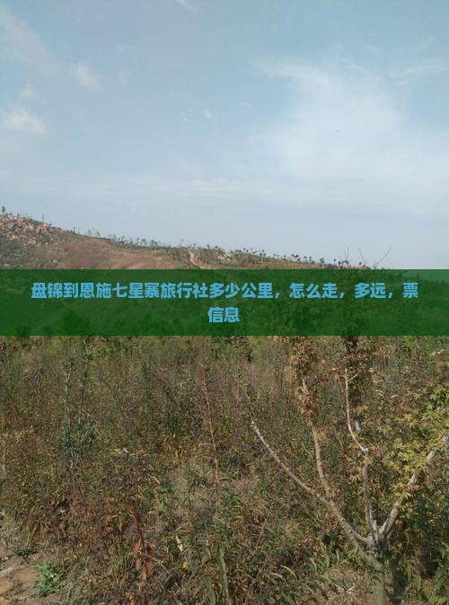 盘锦到恩施七星寨旅行社