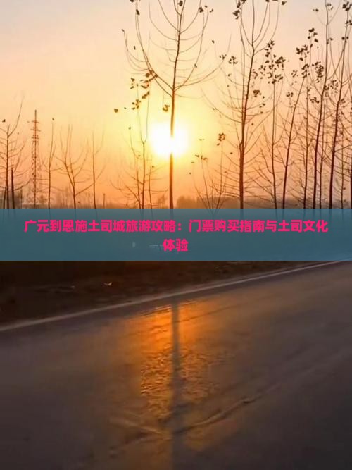 广元到恩施土司城旅游攻略：门票购买指南与土司文化体验