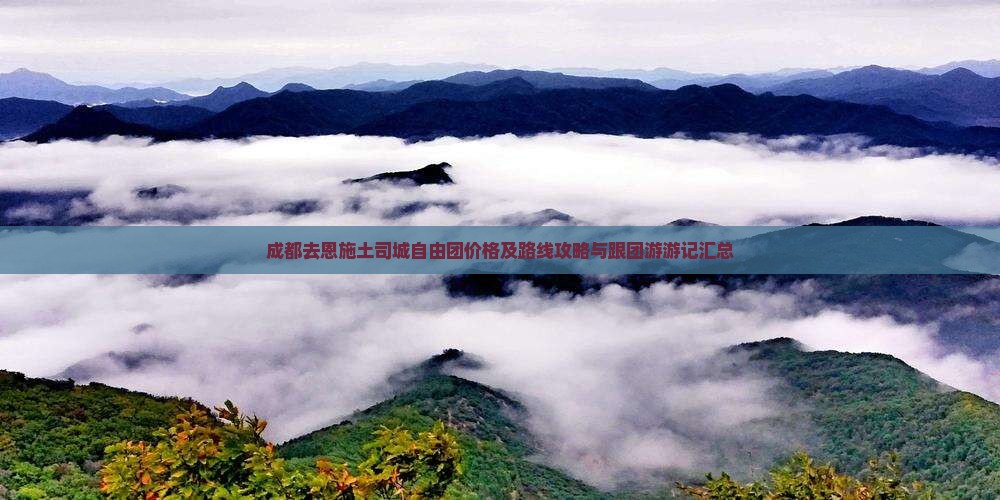 成都去恩施土司城自由团价格及路线攻略与跟团游游记汇总