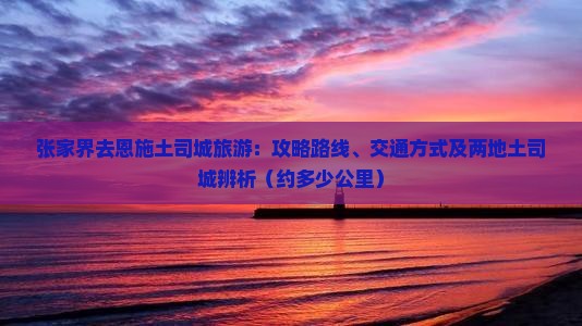 张家界去恩施土司城旅游：攻略路线、交通方式及两地土司城辨析（约多少公里）