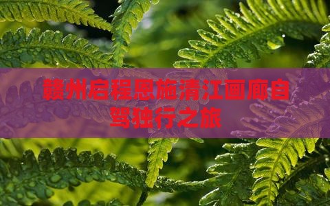 赣州启程恩施清江画廊自驾独行之旅