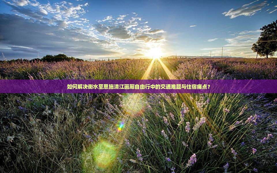 如何解决衡水至恩施清江画廊自由行中的交通难题与住宿痛点？