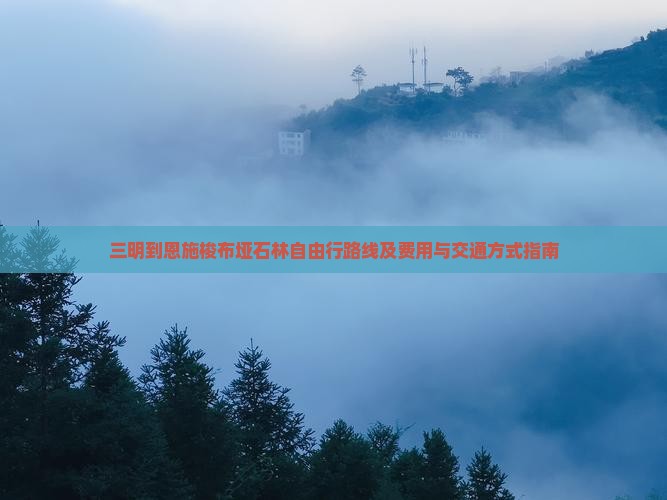 三明到恩施梭布垭石林自由行路线及费用与交通方式指南