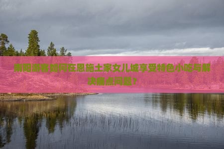 南阳游客如何在恩施土家女儿城享受特色小吃与解决痛点问题？