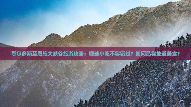 鄂尔多斯至恩施大峡谷旅游攻略：哪些小吃不容错过？如何品尝地道美食？
