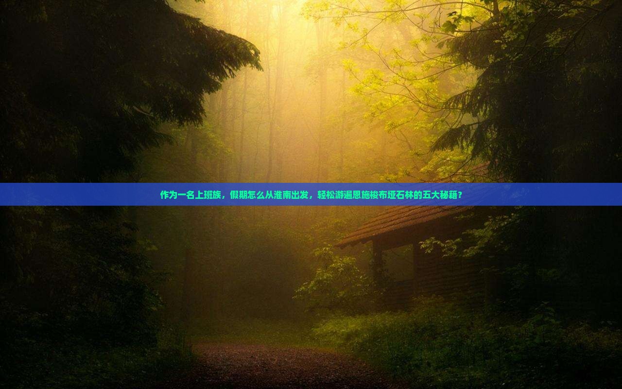 作为一名上班族，假期怎么从淮南出发，轻松游遍恩施梭布垭石林的五大秘籍？