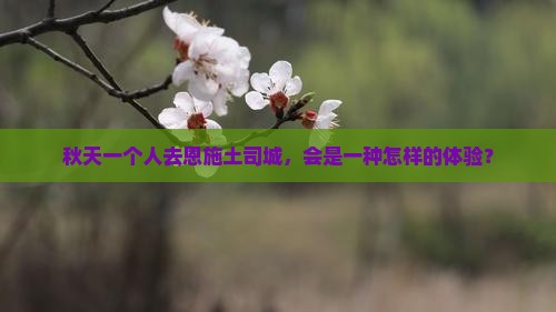 秋天一个人去恩施土司城，会是一种怎样的体验？