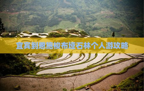 宜宾到恩施梭布垭石林个人游攻略 宜宾到恩施梭布垭石林个人游攻略