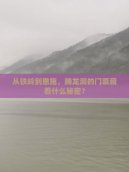 从铁岭到恩施，腾龙洞的门票藏着什么秘密？