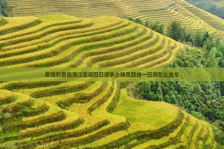 恩施到恩施清江画廊四日游多少钱及路线一日游怎么坐车