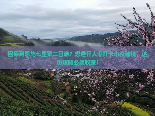 固原到恩施七星寨二日游？想避开人潮打卡小众秘境，这份攻略必须收藏！