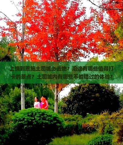 上饶到恩施土司城必去地？沿途有哪些值得打卡的景点？土司城内有哪些不能错过的体验？